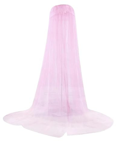 MWAHJU Mosquitera con cúpula for Cama de Princesa, Dosel for, mosquitera Redonda, Encaje for niñas, Camas Colgantes, for para NiñOs & NiñAs(Pink)