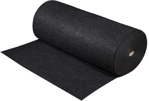 OAOAO Lautsprechergitterstoff, Schalldämpfender Filz for Auto-Subwoofer, Antivibrationsmatte aus Chemiefasern for Lautsprecherboxen, 1 Stück(Black,2x0.5m(78x19in))