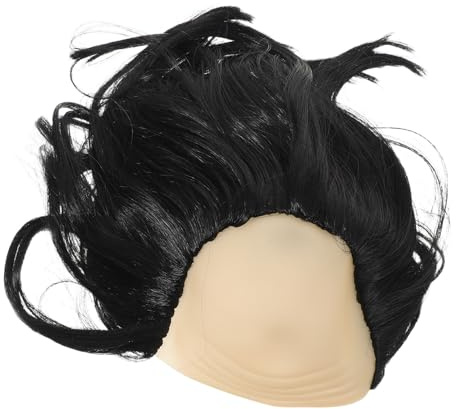 IMIKEYA Witzige Glatzenperücke für Männer Kurze Synthetische Kostümperücke mit Realistischem Look Leichtes Haarteil für Rollenspiele Weihnachtsfeiern und Maskenbälle