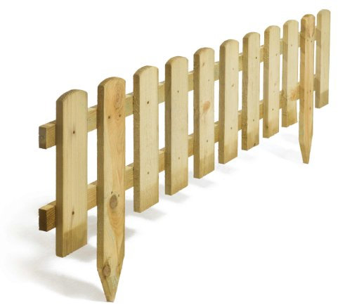 Rowlinson 1.2m Picket Border Fence (Pack of 2)