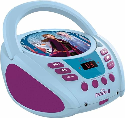 Lexibook Disney Frozen Frozen Elsa Radio CD player, Line-in Input, Battery or AC, Random Design