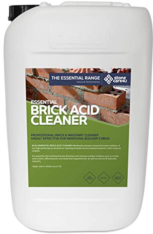 Stonecare4u - Essential Brick Acid Cleaner - 25 Litre - High-Performance Formula Effortlessly Removes Cement & Mortar Residue from Walls & Brickwork…