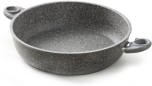 Tegame Antiaderente Due Manici Cuore Pietra Accademia Mugnano 28 cm No Nichel