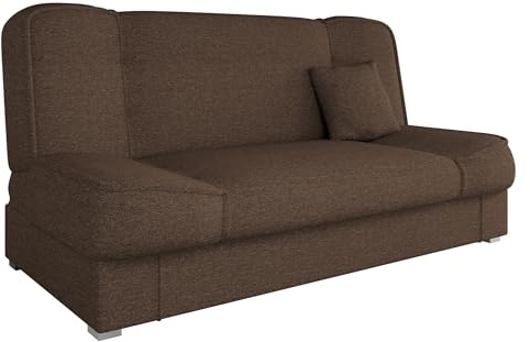 Mirjan24 Schlafsofa Gemini mit Bettkasten, 3 Sitzer Sofa, Couch mit Schlaffunktion, Bettsofa Schlafsofa Polstersofa Farbauswahl Couchgarnitur (Inari 24)