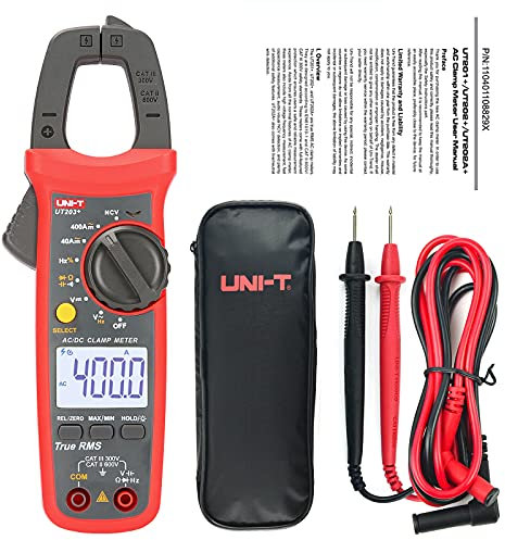 UNI-T UT203+ Digital Clamp Meter AC/DC Current Auto Range True RMS Max/Min Backlight Multimeter
