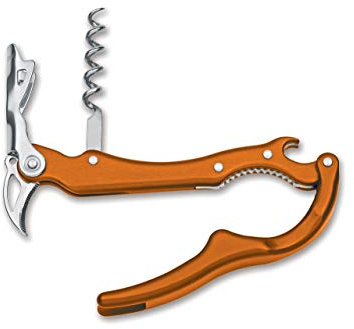 Due Cigni MC01 Korkenzieher aus Edelstahl, 14cm Orange