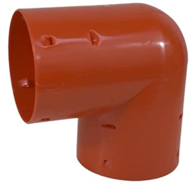 Winkel PP Drainagerohr Winkelstück 90 Grad DN50,DN80,DN100 Orange (DN100)