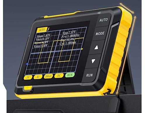 QDTimes Oscilloscope FNIRSI DSO152 Mini Handheld Digital Oscilloscope 2023 Latest Version 2.5MSa/s 200KHz Analog Bandwidth 800 VPP with PWM Output(DSO152)