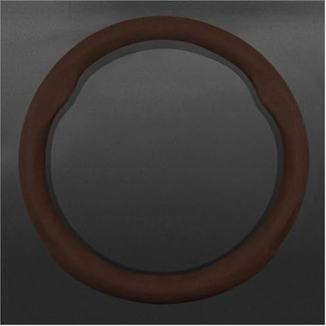 Lenkradabdeckung Kein Geruch Super Dünnes Fell Leder Auto Lenkrad Abdeckung Für Trumpchi Für GS3 Für GS8 Für GS4 Für GS5 Für GE3 Für GA6 Lenkradbezug Auto (Farbe : Round-Brown)