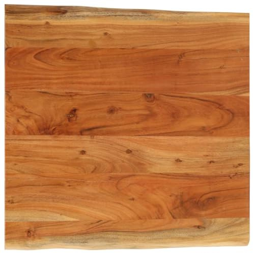 vidaXL Tischplatte 80x80x2,5cm Quadratisch Massivholz Akazie Baumkante