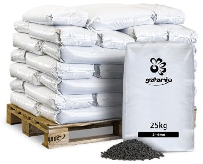 GALAMIO Lavastreugut Lavastreu Winterstreu Ohne Salz Streumittel Für Winter Streugranulat Streugut Streusplitt Salzfrei Streuen Rutschhemmend Sehr Fein 2-4mm 25kg x 40 Sack 1.000kg / 1 Palette Paligo