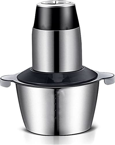 Máquina picadora de carne eléctrica 300W 220V 2L Acero inoxidable Hogar Eléctrico Picadora de alimentos Picadora Licuadora Picadora Hogar Cocina Procesador de alimentos for carne Fruta Vegetal Tazón d