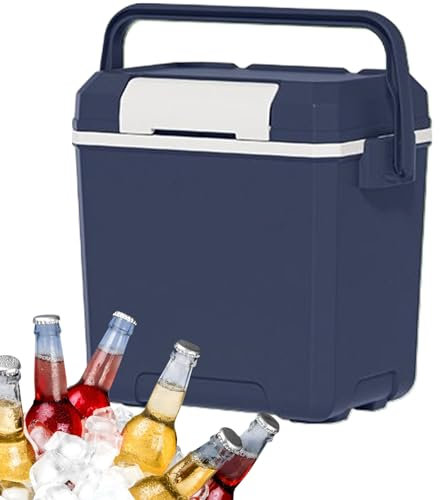 JINGLING Hartschalenkühler, Eiskoffer, 7 Liter Fassungsvermögen, tragbarer Kühler, leicht, robuster Organizer, vielseitig für Camping, Reisen, Picknick, Grillabende, Partys