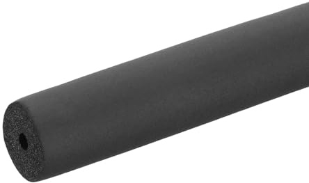 PATIKIL 6 mm (1/4 tum) ID x 3,3 fot x 1,30 cm rörisolering skumrör, rörskydd wrap rullstång för handtag grepp HVAC luftkonditioneringsenheter, svart