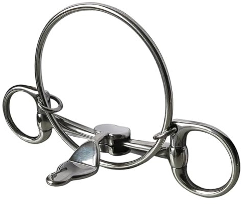 Vocdikficy Pferdegebiss Edelstahl Mund Komfort Gebiss Trainingsausrüstung Reitsportbedarf Trensengebiss für Outdoor-Pferde