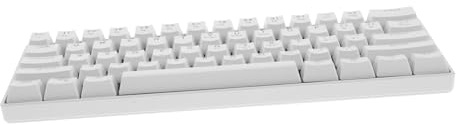 Homoyoyo Clavier de Jeu Mécanique 61 Touches Blanc Abs, Clavier avec Fil | Rétroéclairé Rgb, Touches Multifonctions, Compatibilité Ordinateur Portable et Usage Travail