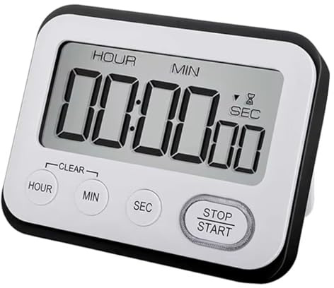 Temporizador de pantalla LCD grande, cuenta arriba/abajo para aula, hogar, mesa, cocina, cronómetro digital