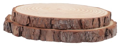 Milisten 2stücke Runde Holz-gartenplatten Als Trittsteine Für Gartenwege Terrassenplatten Und Außenbereich Dekoration