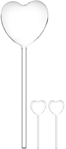 HOMSFOU 3 Pezzi Bulbi Autoirriganti in Vetro per Piante, Globetti per Annaffiare Piante da Interno ed Esterno, Dispositivo di Irrigazione Automatico per Giardino, Patio e Fioriere