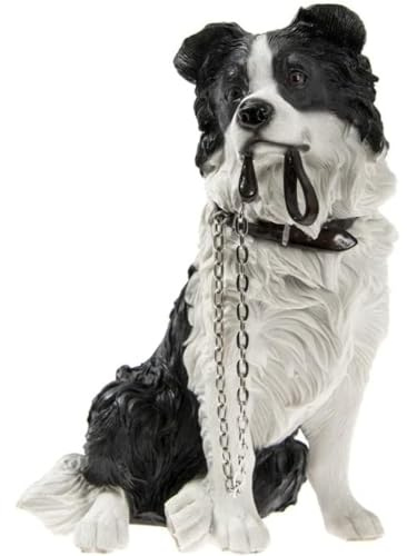 Lesser and pavey LP08278 Figur | Sitting Border Collie Walkies | 1 Stück - 15 x 9 x 17 cm Zubehör, Mehrfarbig, H17 cm