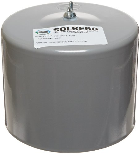 Solberg FS-19P-100™ Inlet Compressor Air Filter Silencer, 1 MPT Outlet, 6-5/8 Height, 6 Diameter, 55 SCFM, Made in the USA