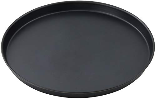 FMprofessional teglia per pizza rotonda da 28 cm, stampo da forno per pizze e focacce fatte in casa, in acciaio blu antiaderente, cottura uniforme, diametro 28 cm