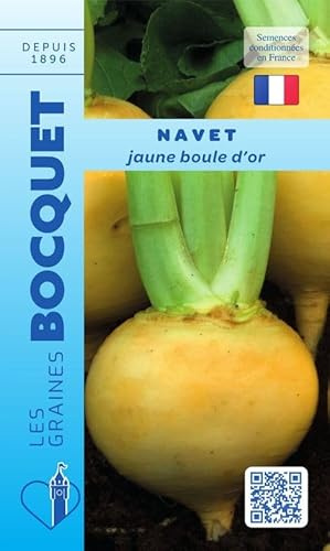 Sachet de graines de Navet jaune Boule d'or - 6 g - légume racine - LES GRAINES BOCQUET