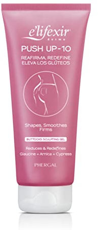 Elifexir Push Up 10 | Crema Reafirmante y Redensificante de Glúteos | Moldea, Redefine Y Eleva | Piel Más Firme, Suave Y Luminosa | Antiestrías | 200 ml