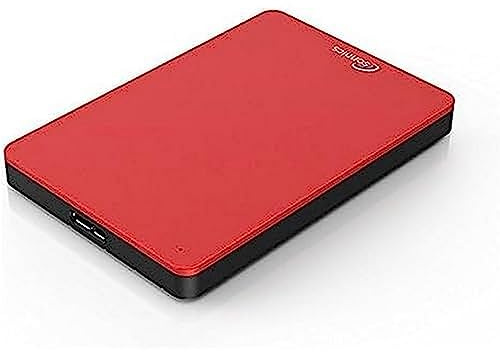 Sonnics 1TB Rosso hard disk esterno portatile USB 3.0 Super velocità di trasferimento per uso con Windows PC, Apple Mac, Xbox One e PS4