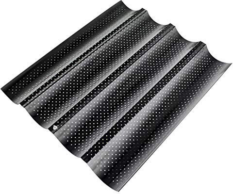 Venus valink 1pc Vague Forme Français Pain Cuisson Plateau Anti - Adhérent Baguette Moule Gâteau Toast Moule Cuisson Outils, Pain Plats à Four Poêle Cuire Moule Pain Poêle Cuisine Outil pour Cuiseur