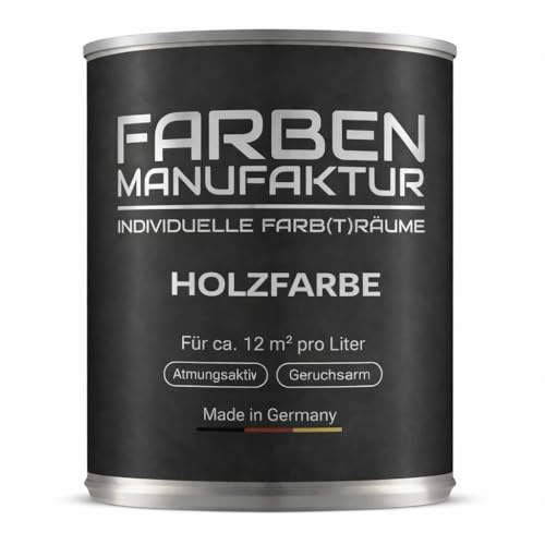 Kopie: Farben Manufaktur Holzfarbe Wetterschutzfarbe Holzlack Holzschutzlack Holzdecklack RAL 2/5L, Farbe: ca. RAL 7005 Mausgrau, Größe: 2L
