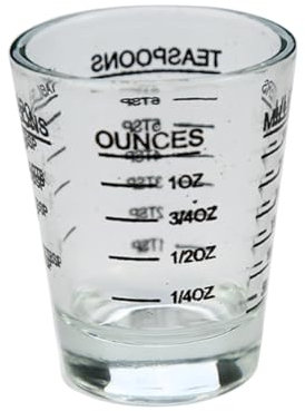 FUNOMOCYA -messbecher Mit Unzenbecher Für Küche Und Bar Aus Schwerem Gefertigt Klare Sicht Inhalt Für Kontrolle Und Genauigkeit