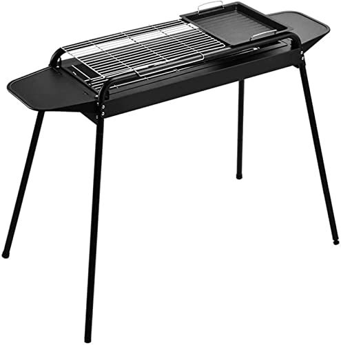 MYVVKIA Parrilla de Barbacoa Parrillas de carbón al Aire Libre Parrilla de Barbacoa de Metal Parrilla de carbón eléctrica Estufa de Barbacoa con Tapa automática para Picnic al ai