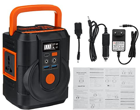 Estación de energía portátil 100W, 30000mAh Generador eléctrico solar al aire libre Banco de energía Fuente de energía móvil Carga 814Wh 220V, para acampar en casa Em