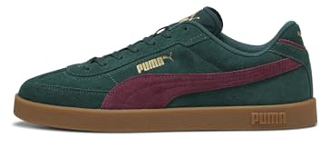 Puma Puma Club II Era - Tenis Unisex de Ante, Green Terrain Ruby Shimmer, 42 EU