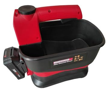 Akku Universal Streuer inkl. Akku + Ladegerät 20V Lithium-Ionen | 5,5 l | 7-stufige Drehzahlregulierung, 6-stufige Streubreitenregulierung | CROSSFER®