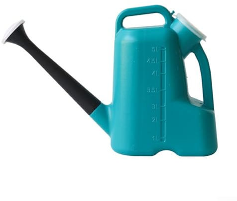 Arrosoir robuste de 5 L, mode douche, mode débit d'eau, mode colonne d'eau (bleu)
