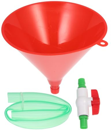 BESTYASH Beer Funnel with Valves Plastic Tube Dual Pipe Party Supplies for Beer Drinking Games and Social Gatherings