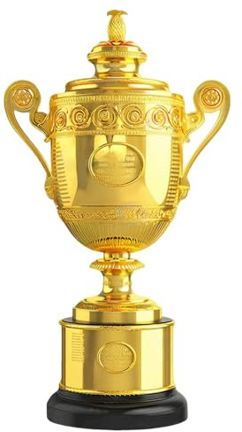Huadafun Replica Trofeo Tennis Grande Slam, Coppa Campionato su Erba da Collezione, Modello Trofeo Tennis, Regalo per Appassionati, Decorazione Scrivania Ufficio o Clubhouse