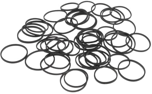 Courroies de Magnétophone à Cassettes 50 Pcs en Caoutchouc Noir