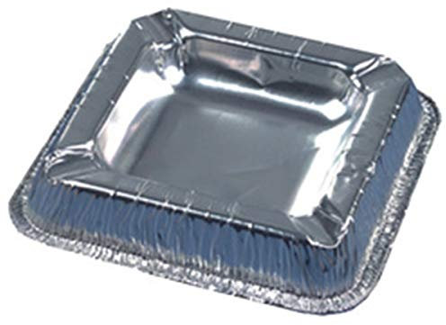 PAPSTAR Alu-Aschenbecher/14580 12,5x12,5cm silber Aluminium 70my Inh.10