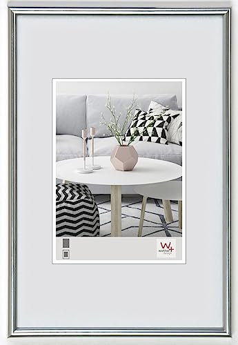 walther design Bilderrahmen silber 30 x 40 cm Galeria Kunststoffrahmen KS040H