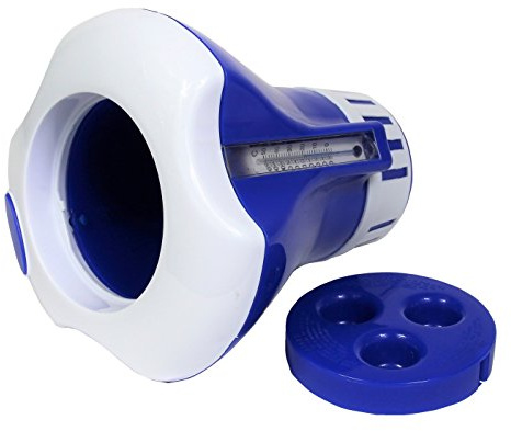 Dosierschwimmer mit Thermometer blau (D181)