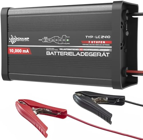 Loadchamp automatisches 24V / 10A Batterie Ladegerät AGM Gel Calcium LKW Solar