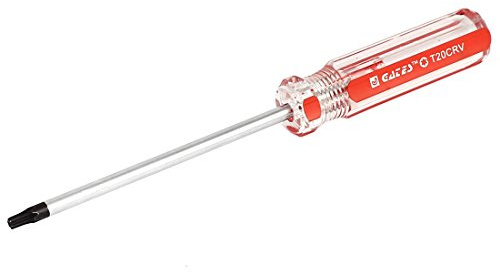 Sourcingmap® T20 4 mm magnetico punta plastica impugnatura Torx di sicurezza cacciavite cancella Red