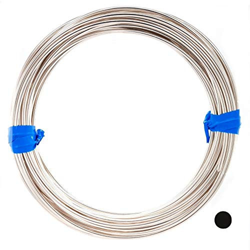 28 g (19 fot) 925 sterling silvertråd 20 Gauge, rund, halvhård – från Craft Wire