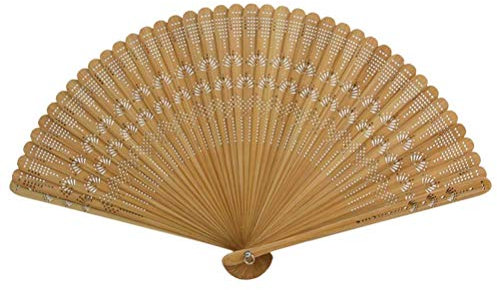 Handfächer Bambus Seide Fächer Holz faltbar Vintage Fächer