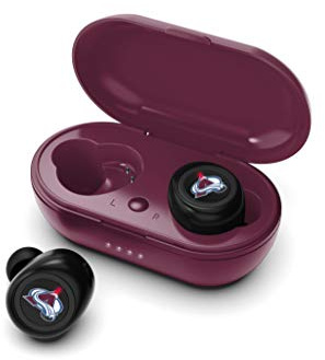 NHL Colorado Avalanche True Wireless Earbuds, Team Color