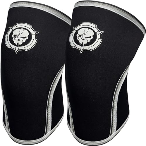 Jupiter kniebandagen gewichtheben,für Kraftsport kniebeuge,knieschoner krafttraining, Knee Sleeve aus 7 mm Neopren, Unisex