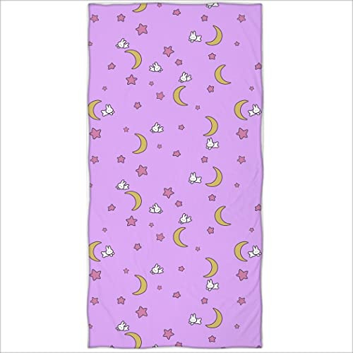 Zomer Strandtuch 70x140cm,Bedrucktes Mikrofaser Badetuch-Sailor Moon Rosa
